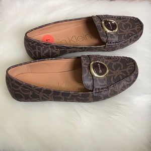 Calvin Klein Leana Espresso Loafers. Size 7